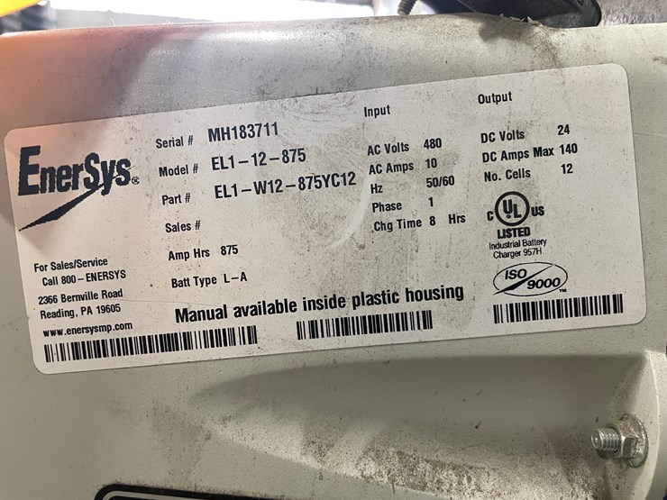 #7221-•-enersys-12-cell-battery-charger-image-8