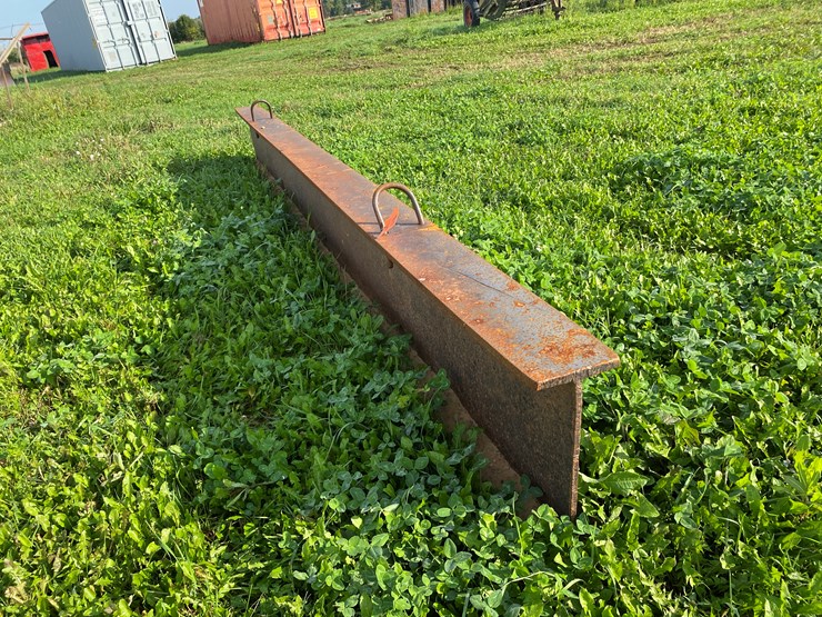 #1635-•-15'-steel-i-beam-with-lift-hooks-image-1