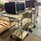 #7254-•-(3)-metal-rolling-carts,-wood-crate-and-microwave-image-4