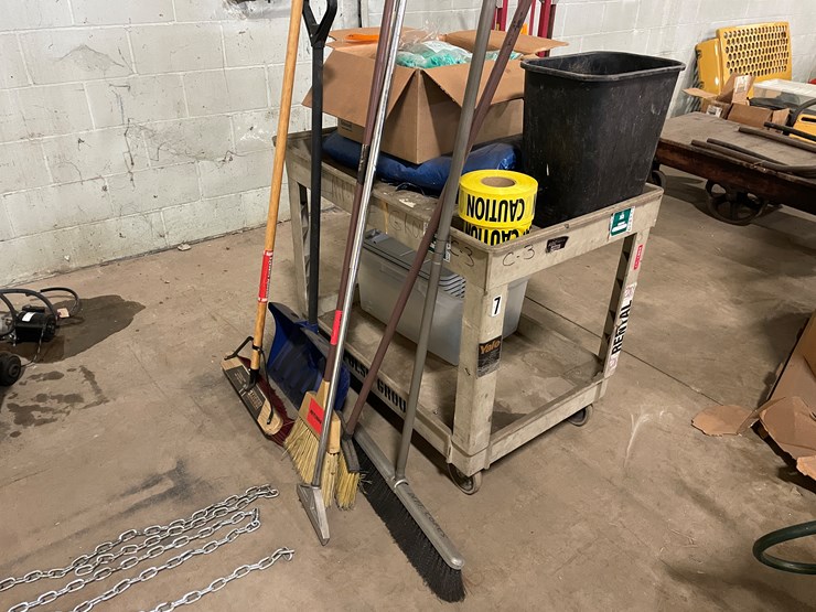 #7256-•-rolling-carts,-handled-tools,-rubber-gloves-and-more-image-1