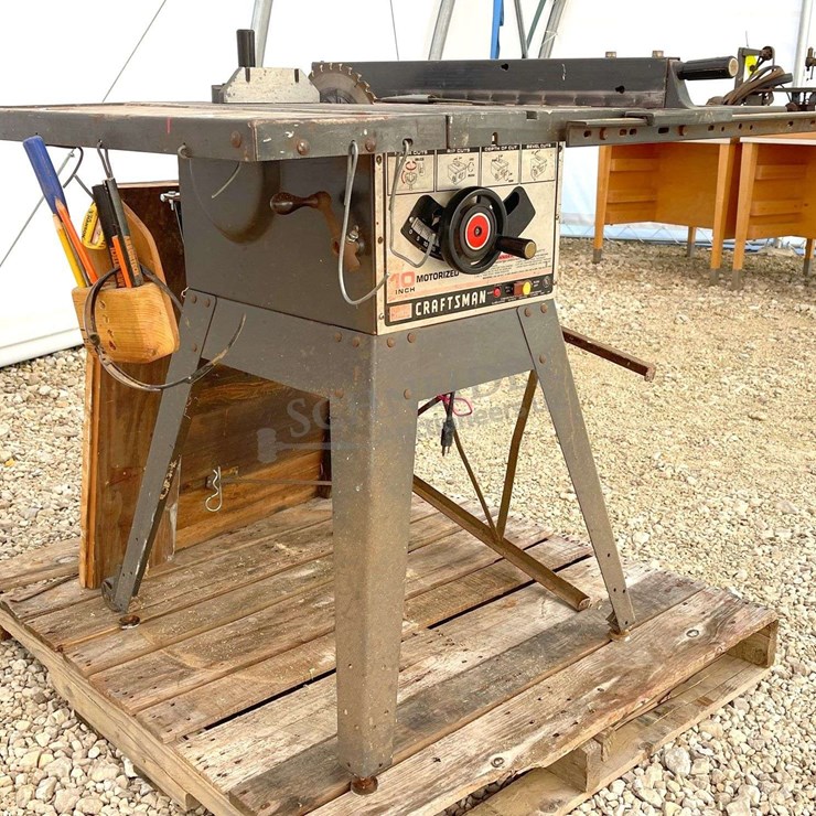 Craftsman 10" table saw on stand