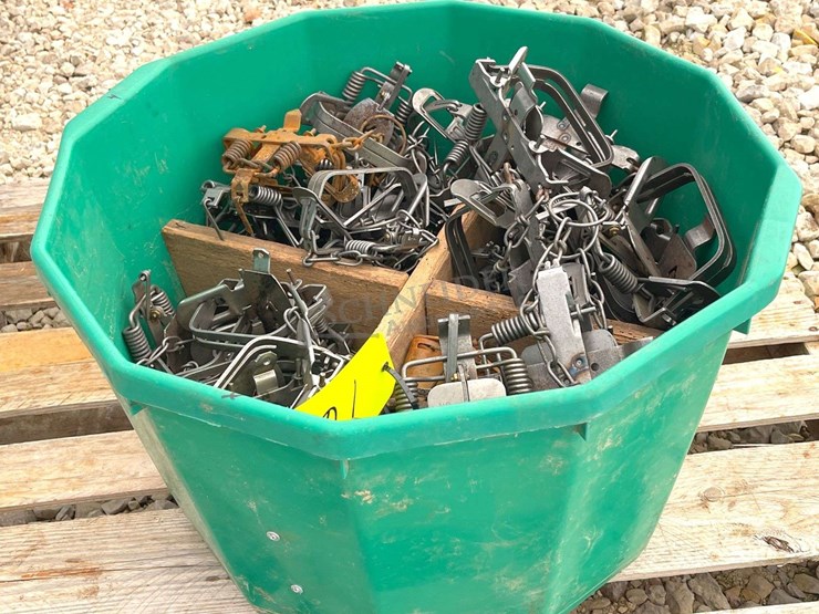 group-of-48-victor-double-coil-spring-traps-image-1