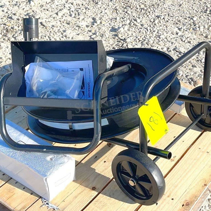 Unused banding cart w/ accessories