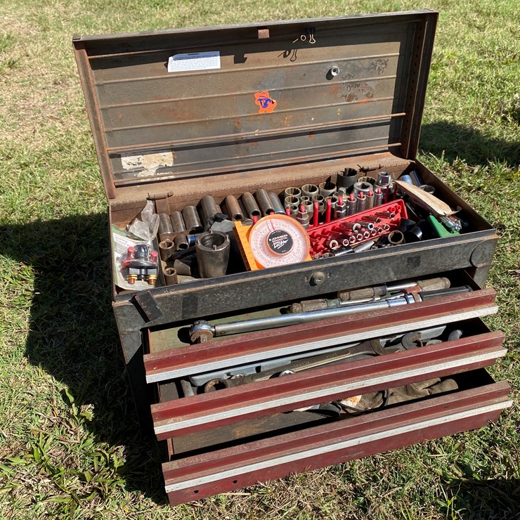 #72 • #180 • 3 drawer, tool chest, including contents