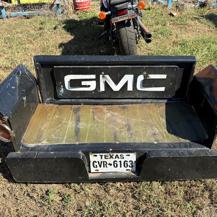 #101 • #239 • Miniature GMC truck bed bench 21”H x 44”W x 18”