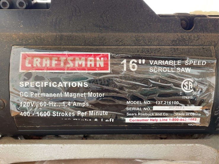 craftsman-16"-variable-speed-scroll-saw-on-stand-image-6