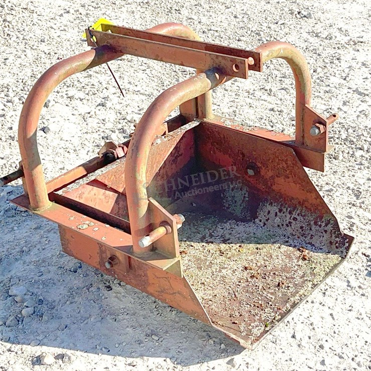 Artco 3-pt. trip dirt scoop, from the estate of Dr. Ken Buchmann