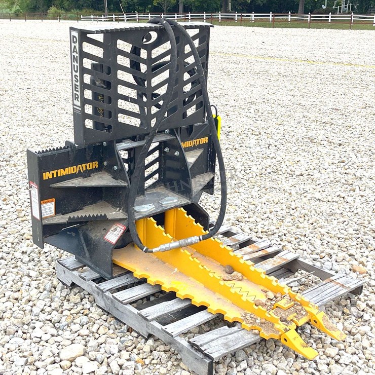 Danuser Intimidator skid steer tree puller, from the estate of Dr. Ken Buchmann