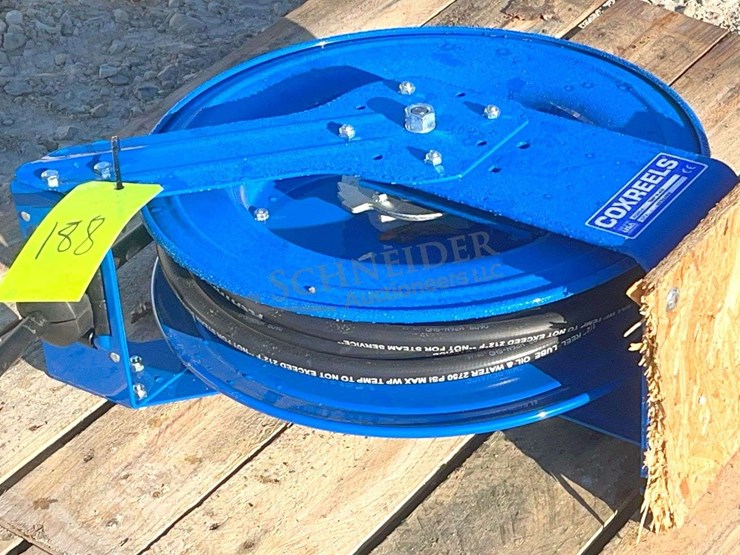 cox-reels-lube,-oil-&-water-hose-reel-w/-hose-image-1