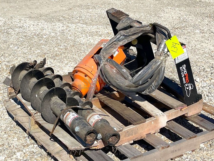 unused-skid-pro-skid-steer-auger-w/-2-augers,-from-the-estate-of-dr.-ken-buchmann-image-1