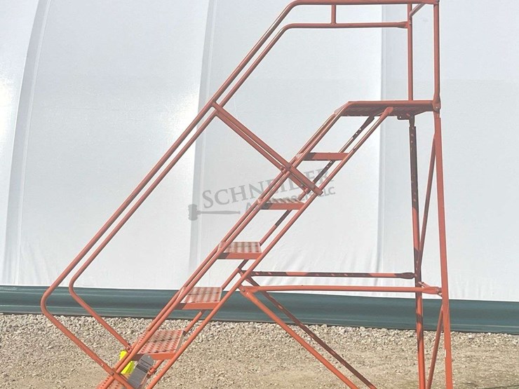 louisville-78"-rolling-steel-utility-stairs-image-2