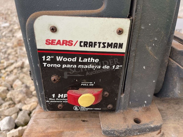 craftsman-12"-bench-mount-wood-lathe-w/-accessories-image-5