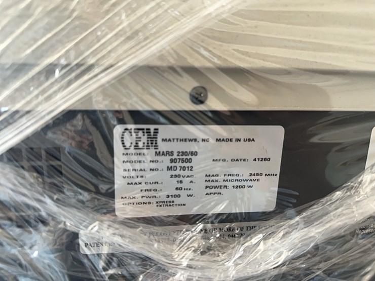 lot#--cem-mars-5-microwave-digestion-system-image-3