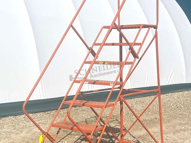 louisville-78"-rolling-steel-utility-stairs-image-1