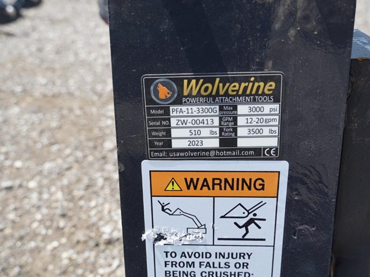 #1381-•-new!-wolverine-pallet-fork-hydraulic-adjustable-image-5