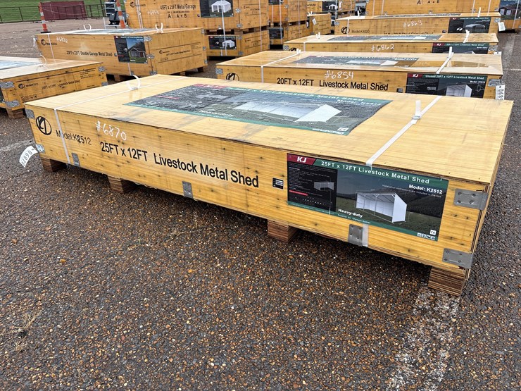 #6870-•-23ft-x-22ft-double-garage-metal-shed-(new)-image-1