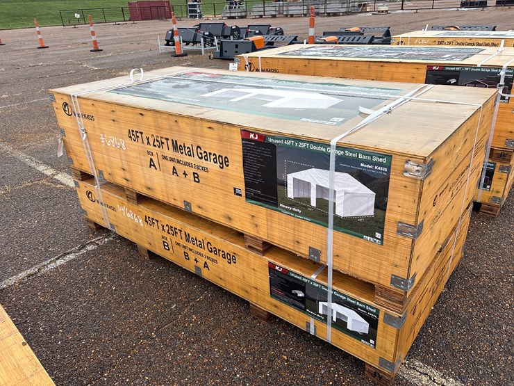 #6868-•-45ft-x-25ft-metal-garage-(new)-image-1