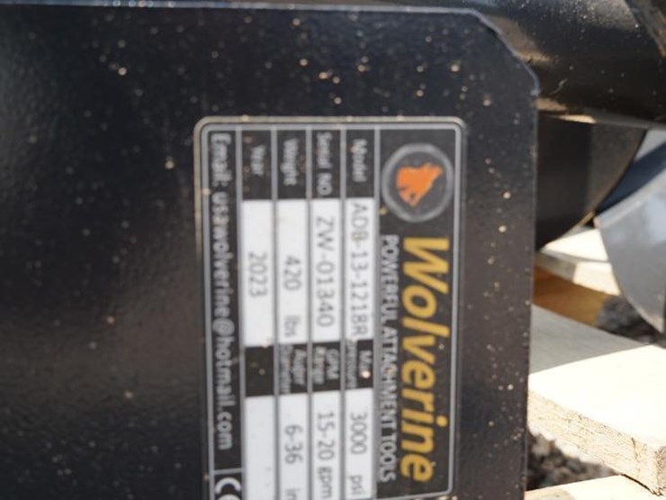 #1363-•-new!-wolverine-skid-steer-auger-drive-and-bit-attachment-image-5