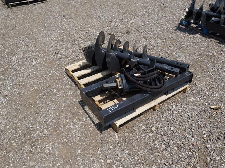 #1364-•-new!-wolverine-skid-steer-auger-drive-and-bit-attachment-image-1