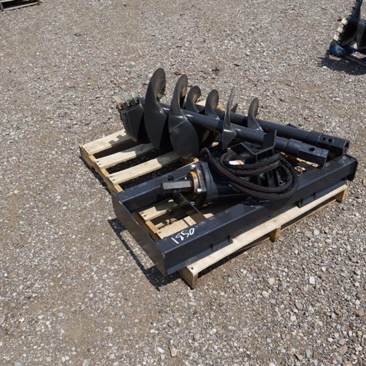 #1368 • New! Wolverine Skid Steer Auger Drive and Bit Attachment